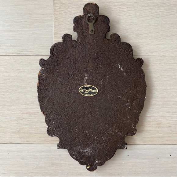 SOLD Boston Syroco Wood Goethe Lord Byron Wall Plaques Vintage - Picture 6 of 8